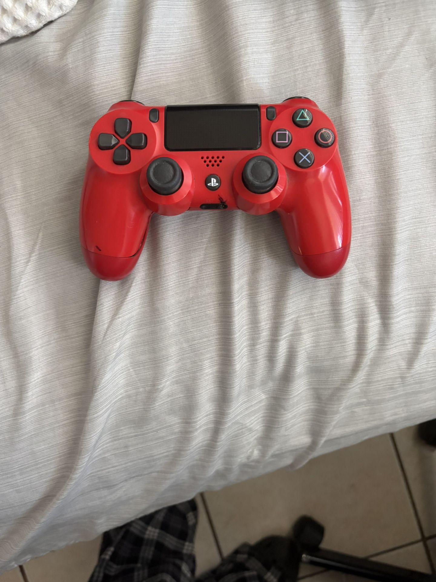 Red Ps4 Controller