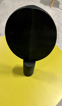 Black Sculpture Concrete Decoration