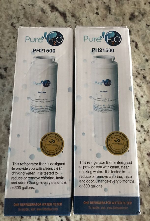 PURE H2O REFRIGERATOR WATER FILTER PH21500 NEW IN BOX SET OF 2 for Sale