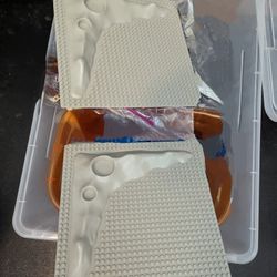 Vintage Lego Moon Space Plates