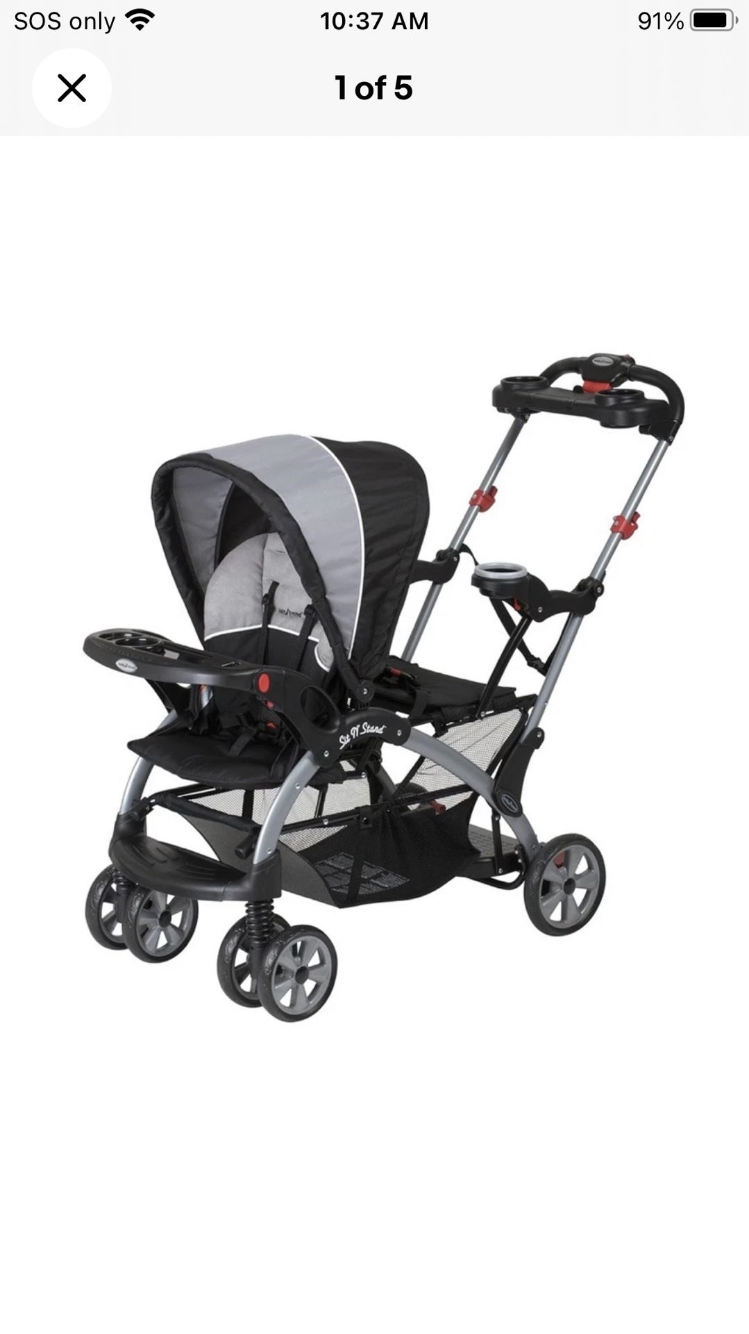 Baby Trend Sit N' Stand Children Kids Lightweight Foldable Portable Stroller The Baby Trend Sit N' Stand Children Kids Lightweight Foldable Portable