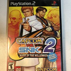 CASE ONLY Capcom vs SNK 2 Mark of the Millennium PS2 Case And Manual Only 