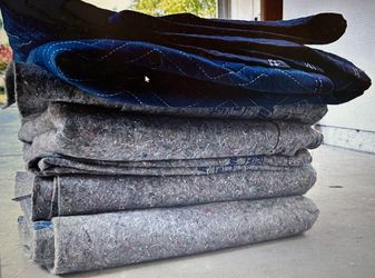 5 heavy duty, professional quality, moving blankets, great condition