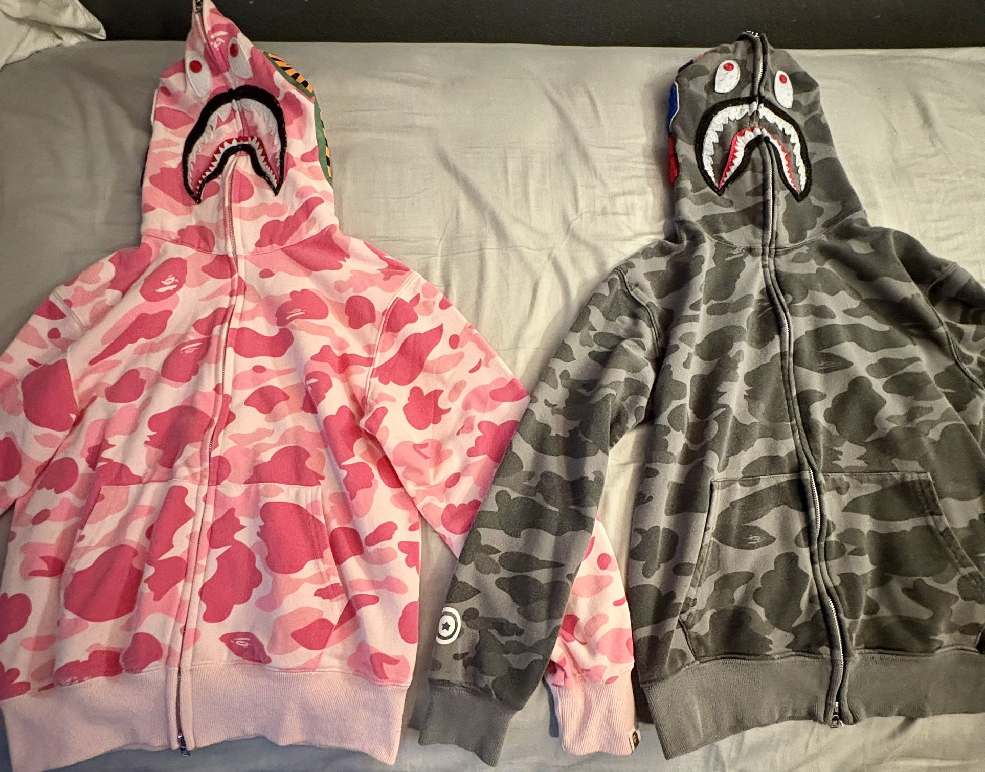 Grey And Pink BAPE Jackets Men’s Size Medium 