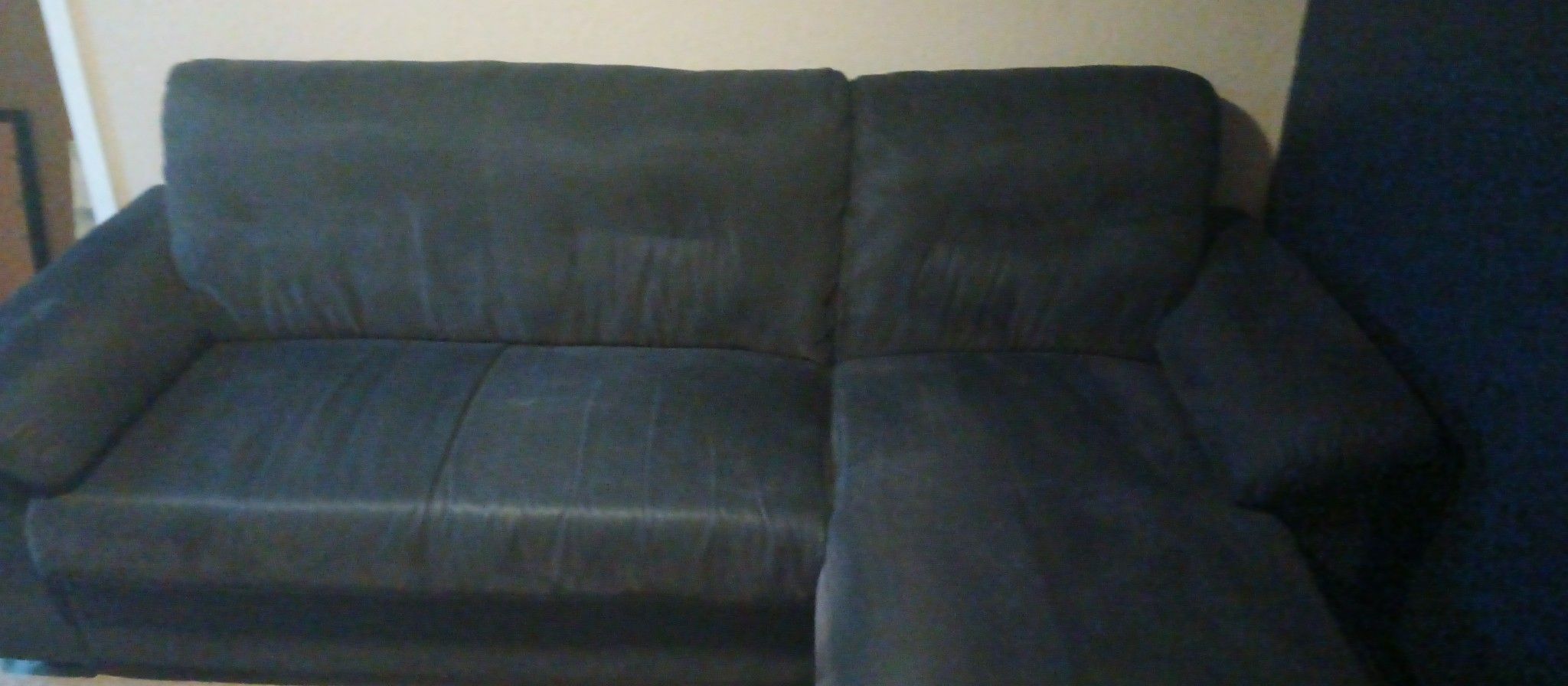 Dark Blue Attached Sectional Sofa