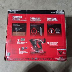 New in box Milwaukee 30° framing nailer