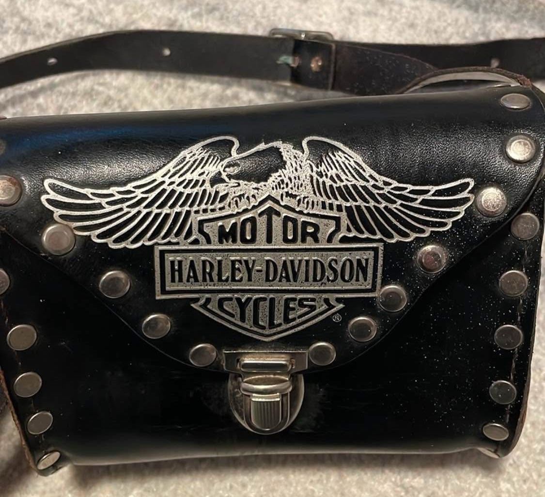 Vintage Harley Davidson Leather Purse