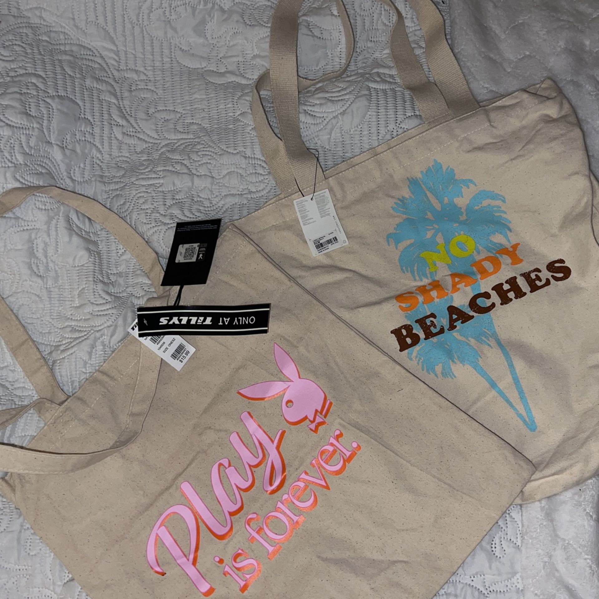 Beige Tote Bags