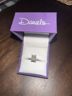 14 Karat White Gold Engagement Ring