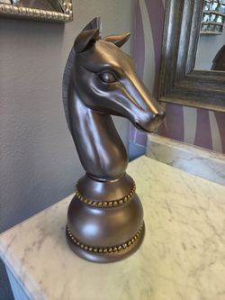 Silver Horse Head 15"