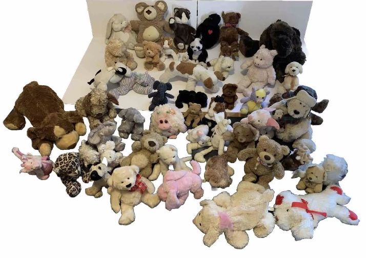 50 Lot plush Stuffed Animals Bulk Assortment