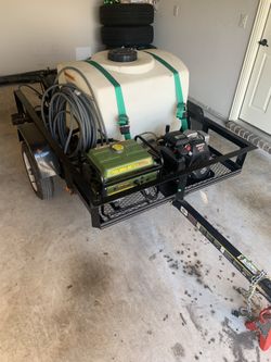 Power washer trailer w/generator