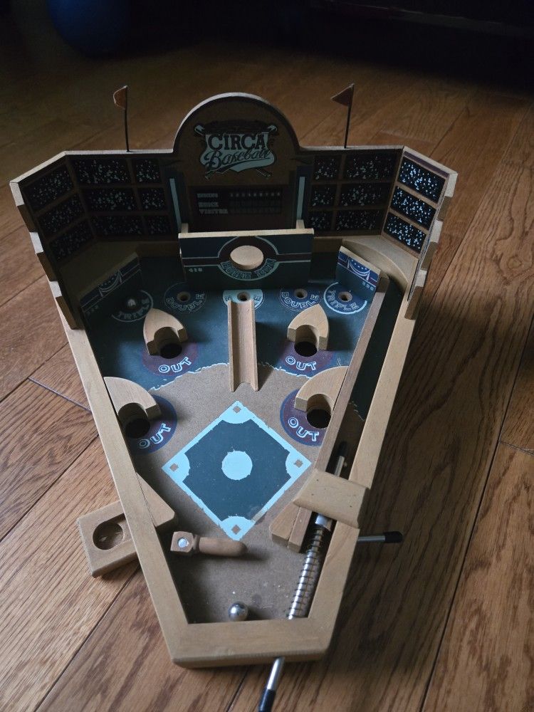 Baseball Old Table Top Pinball Game