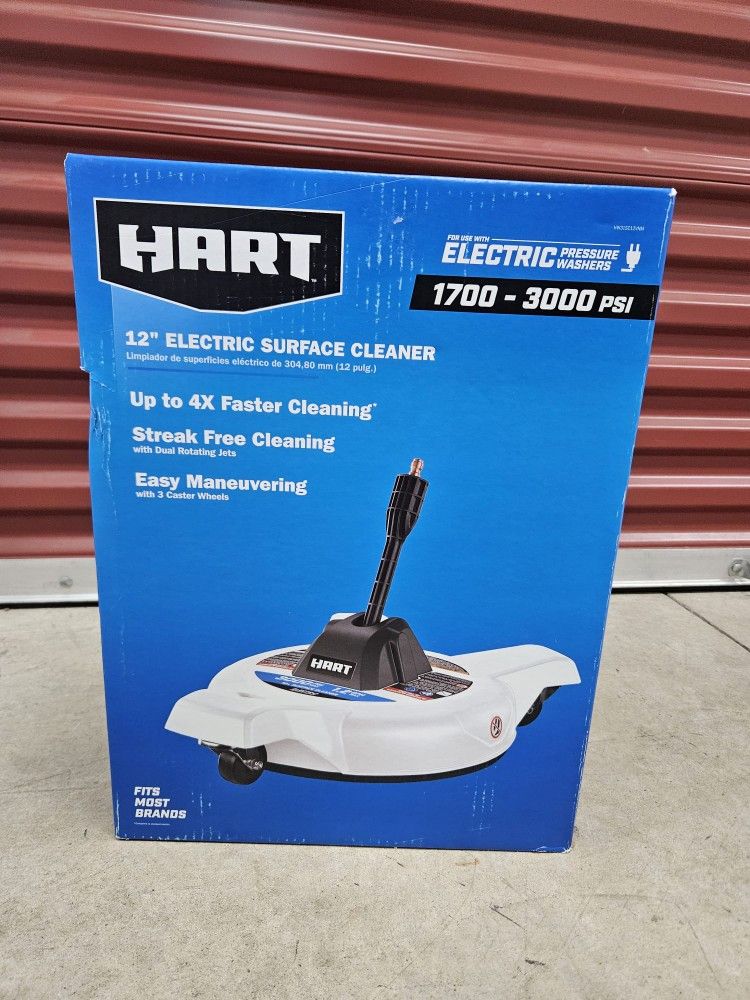 HART 12 in. 3000PSI Electric Pressure Washer Surface Cleaner