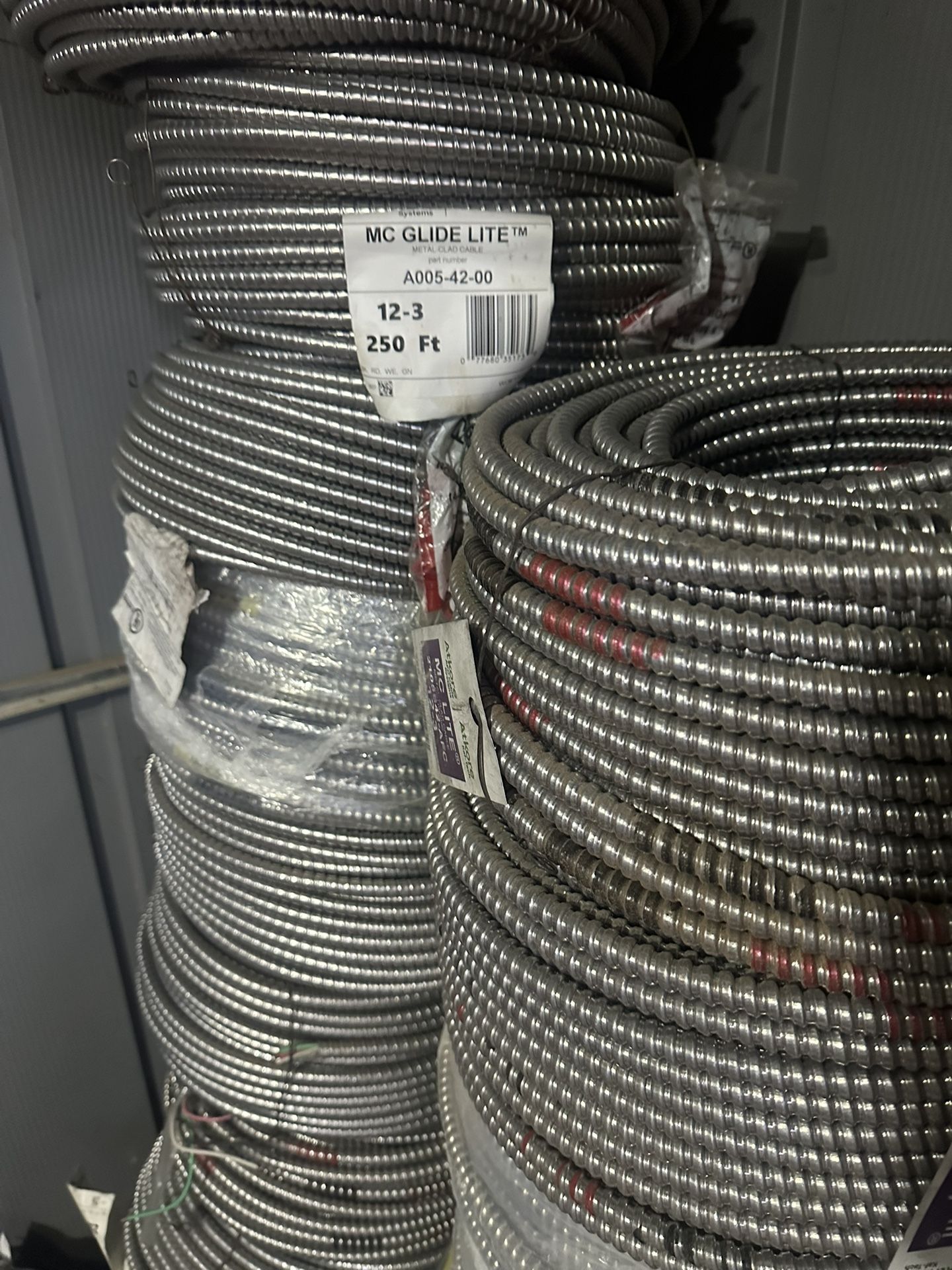 12/3 MC Wire 250ft Metal Clad Electric Cable 