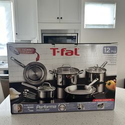 New T-fal, 12 Piece Performa Stainless Steel