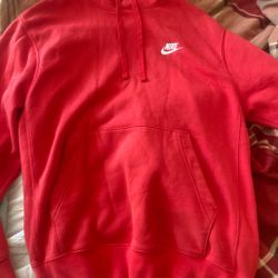 red nike hoodie