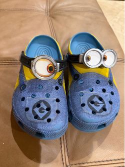 CROCS x Minions Classic Clog Yellow/Denim Despicable Me 4 | Size 5 M, 7 W used