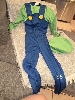 Mario & Luigi Costume Size 10/12