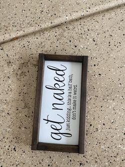 Home decoration sign