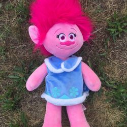 Build A Bear Trolls Poppy Stuffed Animal Large 23” Doll Pink Plush Dreamworks