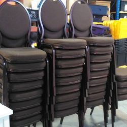 Metal Frame Cushioned Chairs