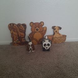 Handmade wooden decor