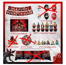 Stranger Things Birthday decorations
