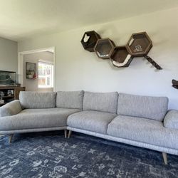 Charissa 143” 2 Piece sectional Sofa - Couch