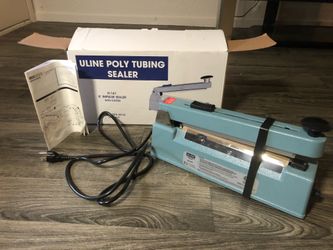 Uline Poly Tubing Sealer H-161 8” Impulse Sealer With Cutter