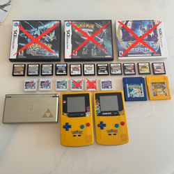 Authentic Pokemon Nintendo Gameboy, DS, 3DS Games Bundle