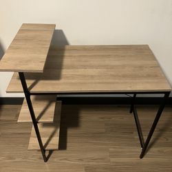 Desk With Shelves