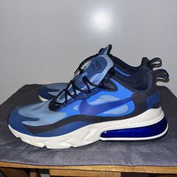 Nike Air Maxes React 270 Triple Blue