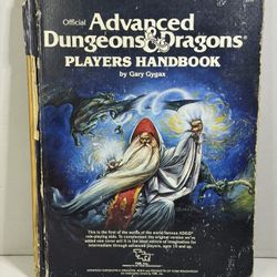 Official Advanced Dungeons And Dragons Players Handbook Gary Gygax TSR 2010 SEE