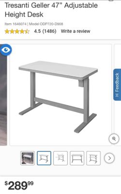 Tresanti Geller 47” Adjustable Height Desk $175