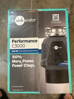 Insinkerator power.75 HP, 3/4HP GARBAGE DISPOSAL