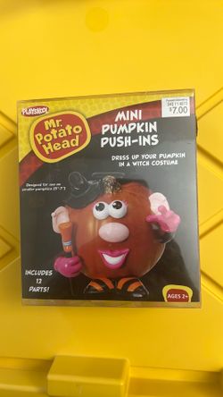 Vintage 2012 Mr Potato Head Hasbro Playskool mini pumpkins push in 12 parts New