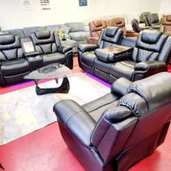 Power Reclining Livingroom Furniture Couches Sofa Sets 