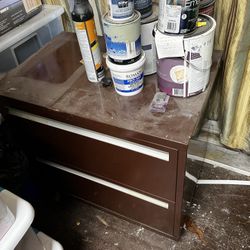 Fold-Out Antique File Cabinet
