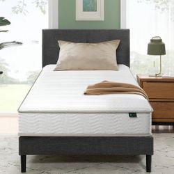 Twin XL NapQueen cooling  gel mattress + Metal Frame + FREE Bedding 