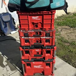 Milwaukee PACKOUT 22 in. Rolling Tool Box, 22 in. Large Tool Box and 22 in. Medium Tool Box ProSystem Low Profile Handle