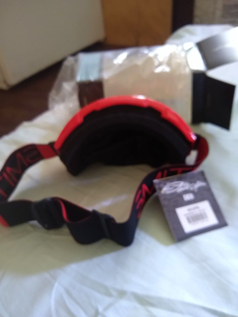 Smith Optics Scope Adult Airflow Series Ski Snowmobile Goggles Eyewear - Fire/Red Sensor Mirror/Medium

