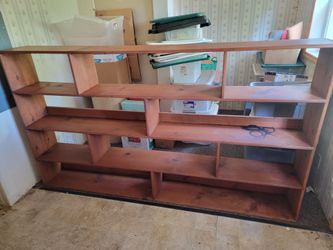 Pine bookcase 11"x 48"x 85"
