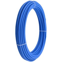PEX Pipe 3/8 Inch x 100 Feet Blue Flexible Water Tubing SharkBite U855B100 PEX-B