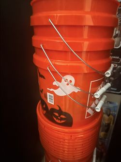 Home Depot Halloween Buckets