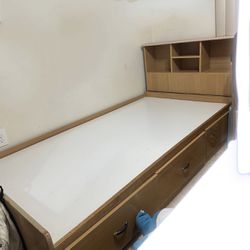 Twin Bed Frame With Headboard And 3 Drawers