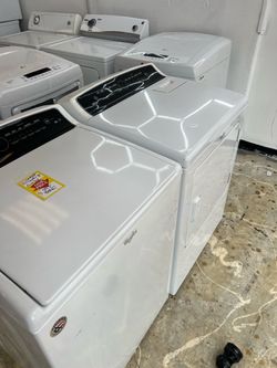 Extra large capacity washer and dryer