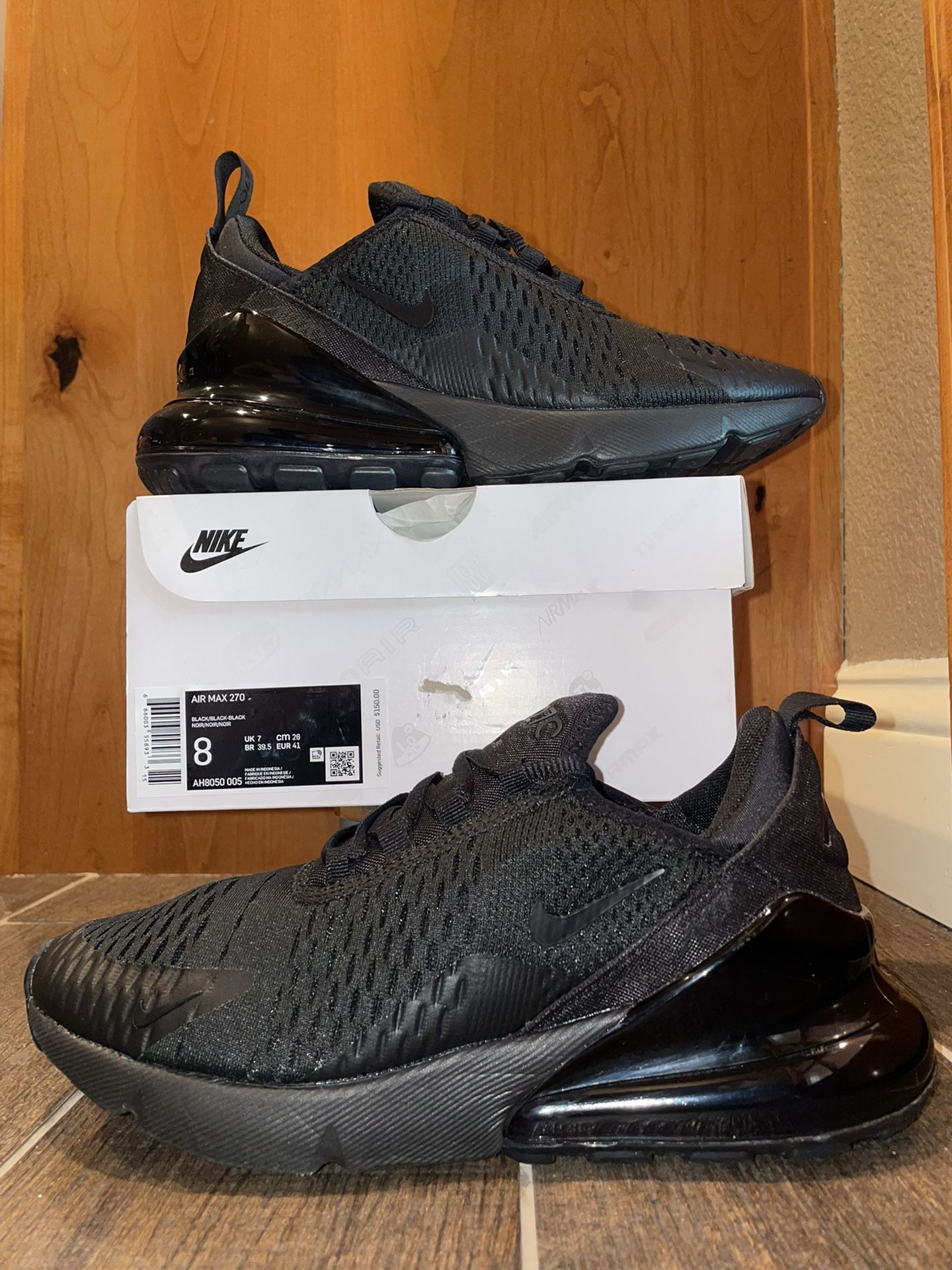 Nike Air Max 270 Triple Black