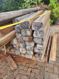 Reclaimed Log Home Beams / Heavy Timbers – Up to 10 Ft – $5/Linear Ft