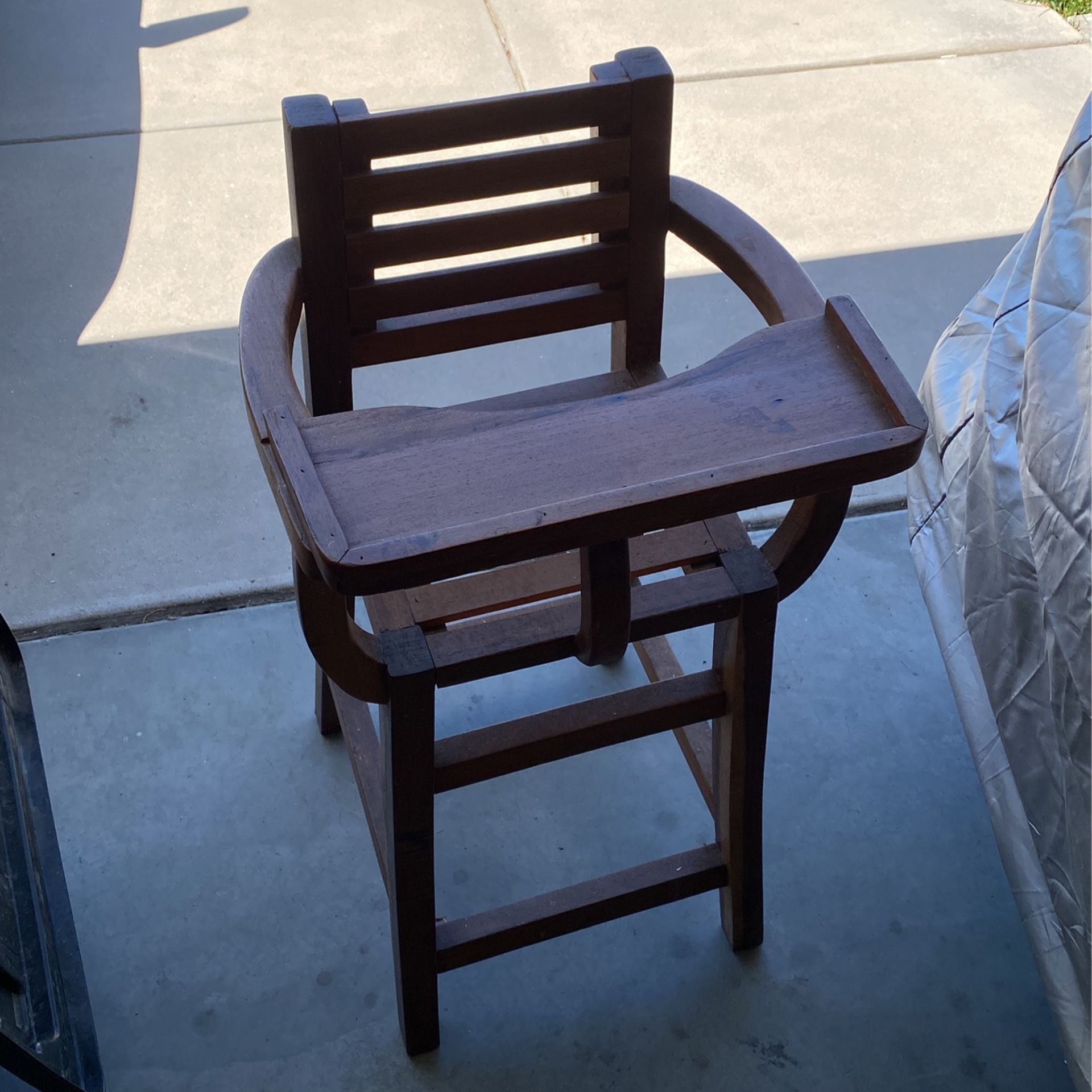 High Chair Real Wood